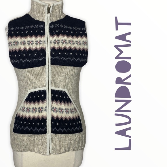 laundromat Sweaters - Laundromat Nepalese Nordic Wool Vest